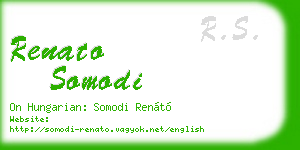 renato somodi business card