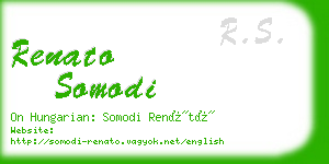 renato somodi business card